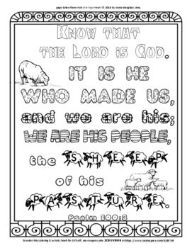 Featured image of post Printable Psalm 100 Coloring Page